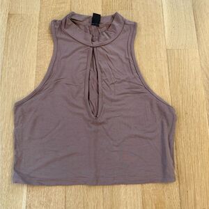 Women's Sleeveless brown Top